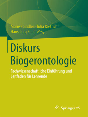 cover image of Diskurs Biogerontologie